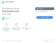 Tablet Screenshot of firstweeat.com